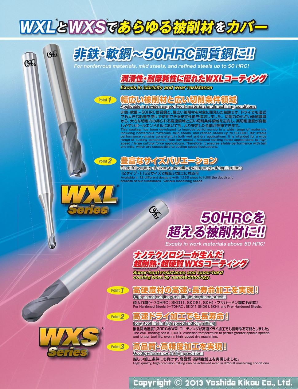 WXL/WXS エンドミルシリーズ　02
