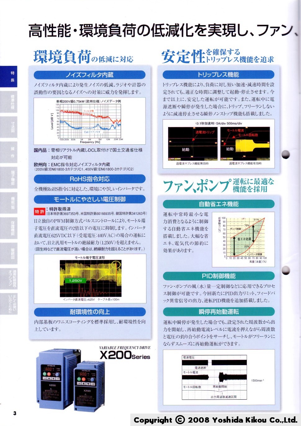 インバータ「X200シリーズ」 03