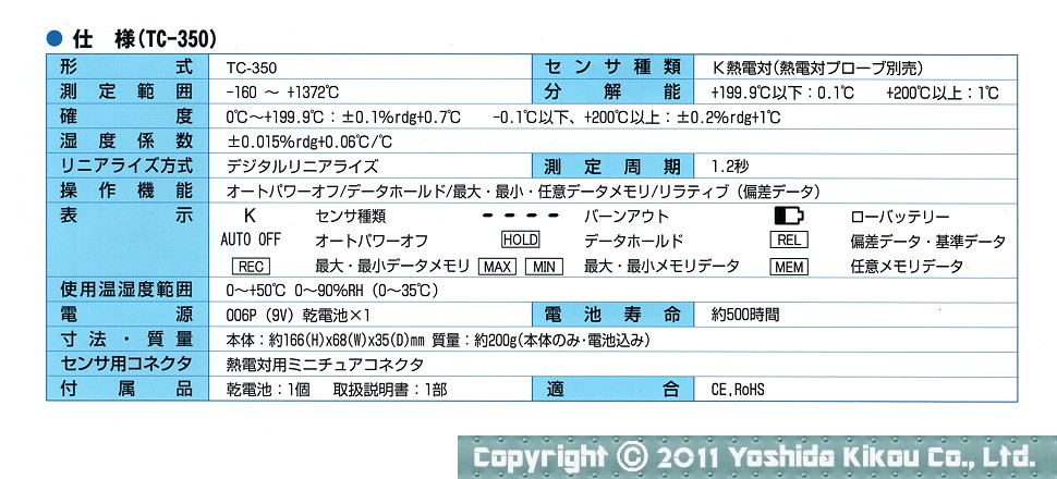 デジタル温度計「TC-350」　02