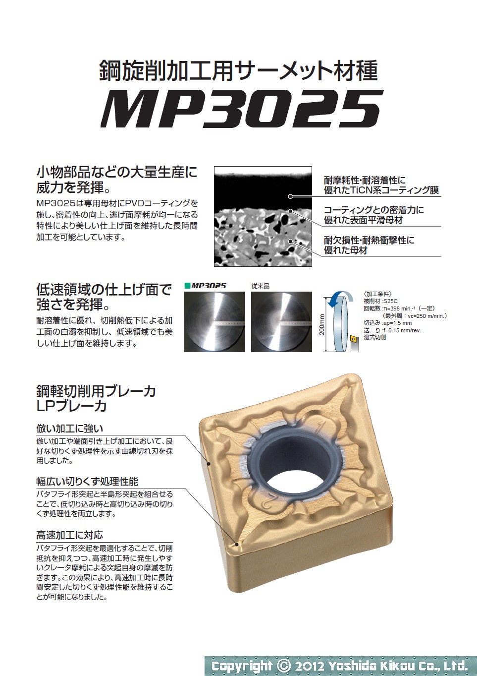 サーメット材種「MP3025」　02