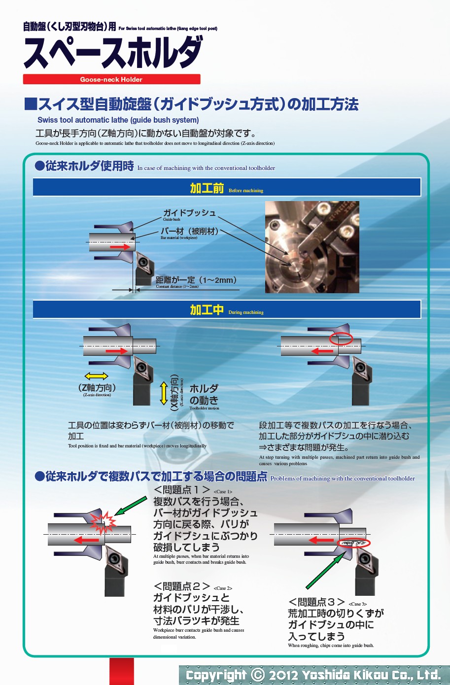 自動盤（くし刃型刃物台）用「スペースホルダ」　02