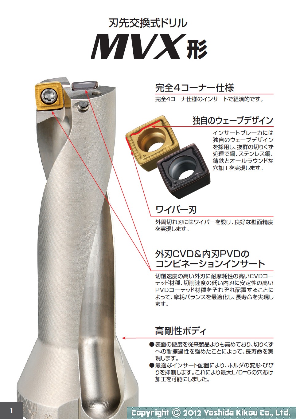 商い 三菱 刃先交換式ドリル ＭＶＸ MVX3400X3F40 ad-naturam.fr